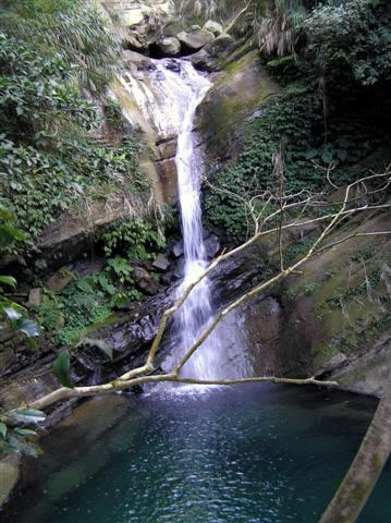 The Desing waterfall, upper level